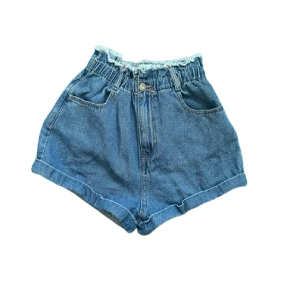 Bershka Denim Blue Women's Shorts
